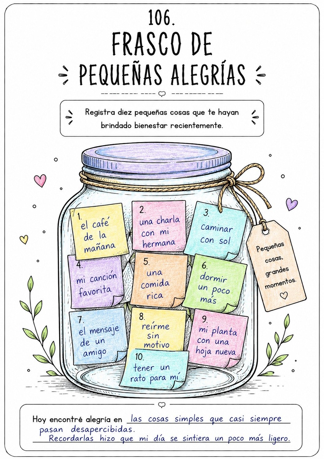 106 — Frasco de Pequeñas Alegrías